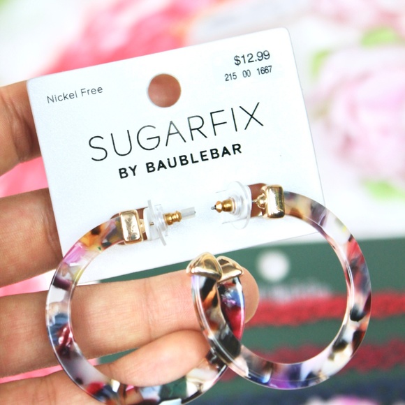 Necklace, 3 chockers , and hoop earrings NWT - Picture 4 of 7